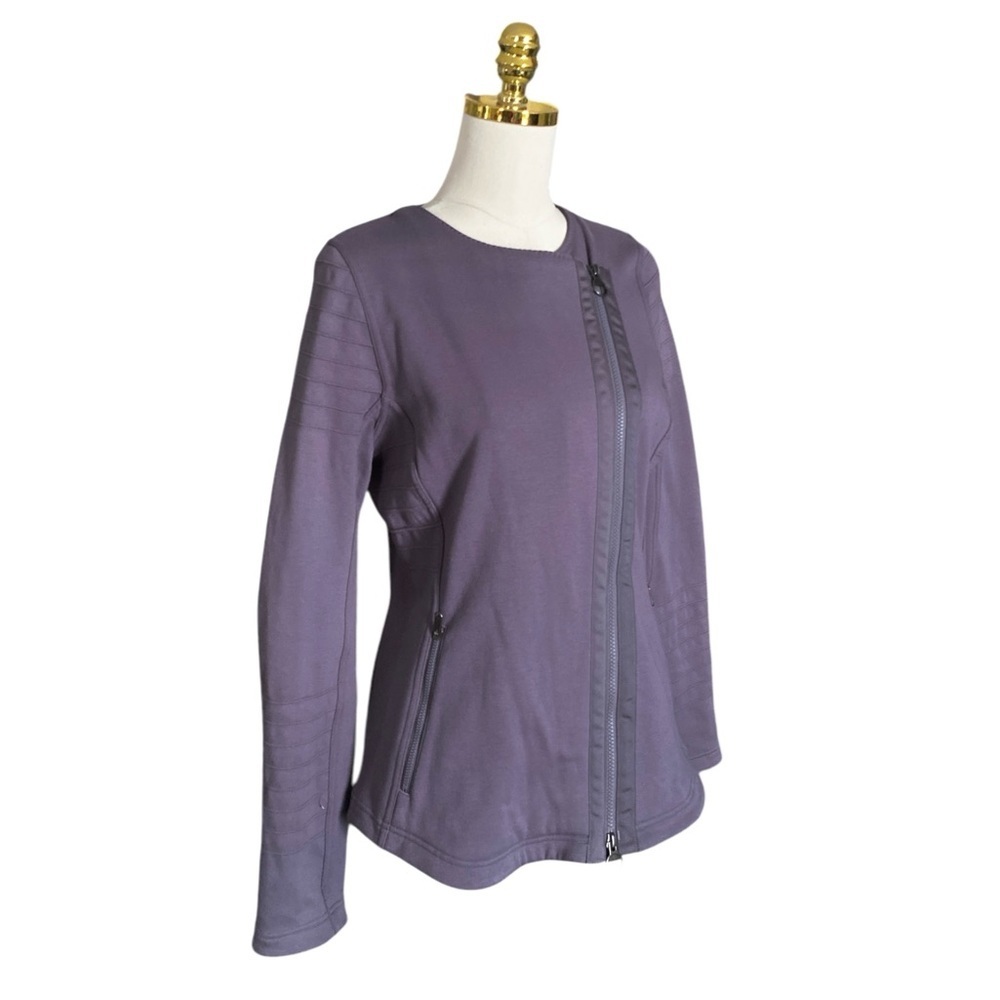 ATHLETA Women’s Outdoors Hiking Asymmetric Moto Jacket in Dusk Violet Size M - Picture 5 of 10